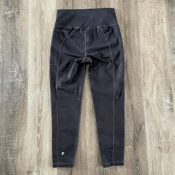 Sweaty Betty Super Sculpt Camo 7/8 Length Legging - Size: Medium - Picture 2 of 6